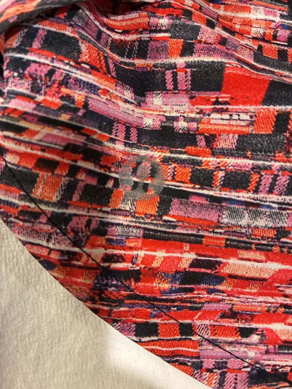 Lululemon Speed Shorts Size 4 Orange Multi Black